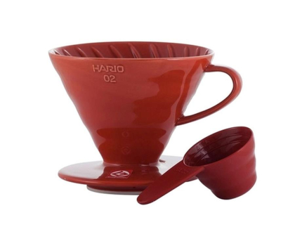 Akcesorium do kuchni Hario Ceramiczny Drip V60-02 czerwony